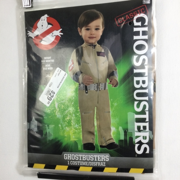 Tan Halloween Ghostbusters Costume Iconic Jumpsuit - Picture 1 of 7